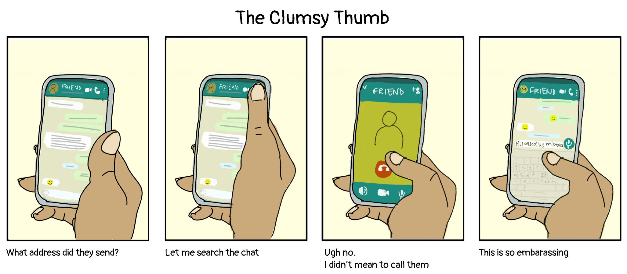 clumsy thumb